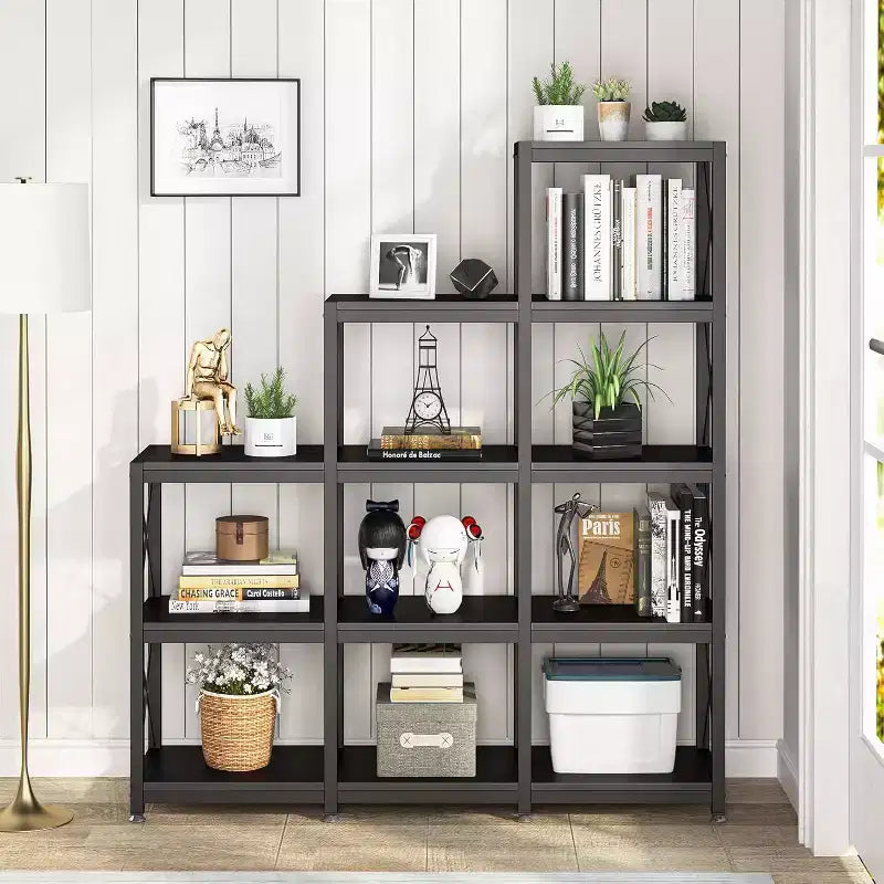 Libreria angolare a scala Lantine a 12 ripiani
