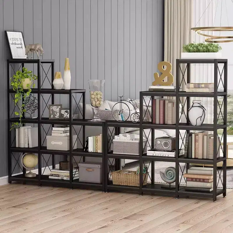 Libreria angolare a scala Lantine a 12 ripiani