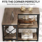 Tribesigns 7-Tier L-Shaped Bookshelf, Modern Corner Book Display Shelving Unit