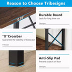 Tribesigns 7-Tier L-Shaped Bookshelf, Modern Corner Book Display Shelving Unit