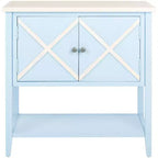 Polly Sideboard - AMH6599 - Light Blue/White - Safavieh Couture
