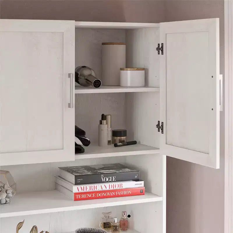 Ameriwood Home Elba Vanity Modular Closet Unit, Ivory Oak
