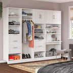Ameriwood Home Elba Vanity Modular Closet Unit, Ivory Oak
