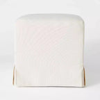 Lynwood Slipcover Cube Ottoman - Threshold designed with Studio McGee