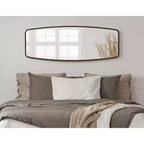 Specchio a figura intera rettangolare Kate and Laurel Caskill in MDF, 18x48, Bronzo