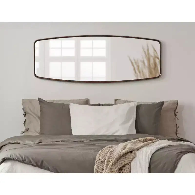 Specchio a figura intera rettangolare Kate and Laurel Caskill in MDF, 18x48, Bronzo