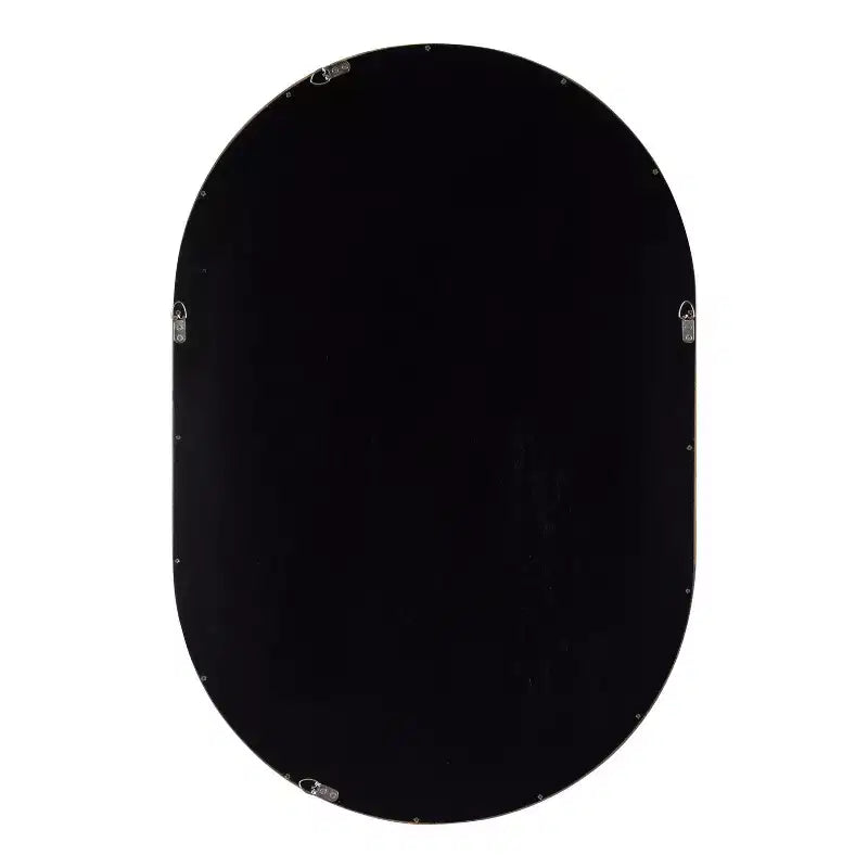 Specchio a capsula Kate e Laurel Hutton Wood, 24x36, Noce Marrone