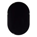 Specchio a capsula Kate e Laurel Hutton Wood, 24x36, Noce Marrone