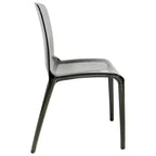 LeisureMod Murray Sedia da Pranzo in Acrilico con Bordo a Cascata e Sedile Modellato Elegante, Stile Moderno per Cucina, Sala da Pranzo, Ufficio, Lounge o Bar