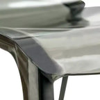 LeisureMod Murray Sedia da Pranzo in Acrilico con Bordo a Cascata e Sedile Modellato Elegante, Stile Moderno per Cucina, Sala da Pranzo, Ufficio, Lounge o Bar