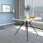 LeisureMod Murray Sedia da Pranzo in Acrilico con Bordo a Cascata e Sedile Modellato Elegante, Stile Moderno per Cucina, Sala da Pranzo, Ufficio, Lounge o Bar