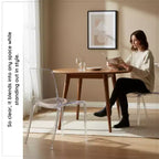 LeisureMod Murray Sedia da Pranzo in Acrilico con Bordo a Cascata e Sedile Modellato Elegante, Stile Moderno per Cucina, Sala da Pranzo, Ufficio, Lounge o Bar