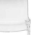 LeisureMod Murray Sedia da Pranzo in Acrilico con Bordo a Cascata e Sedile Modellato Elegante, Stile Moderno per Cucina, Sala da Pranzo, Ufficio, Lounge o Bar