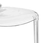 LeisureMod Murray Sedia da Pranzo in Acrilico con Bordo a Cascata e Sedile Modellato Elegante, Stile Moderno per Cucina, Sala da Pranzo, Ufficio, Lounge o Bar