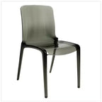 LeisureMod Murray Sedia da Pranzo in Acrilico con Bordo a Cascata e Sedile Modellato Elegante, Stile Moderno per Cucina, Sala da Pranzo, Ufficio, Lounge o Bar