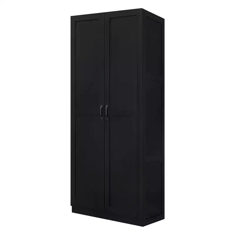 Set of 2 Hopkins Modern 4 Shelf Storage Closets - Manhattan Comfort