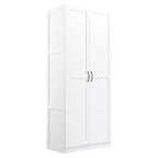Set of 2 Hopkins Modern 4 Shelf Storage Closets - Manhattan Comfort