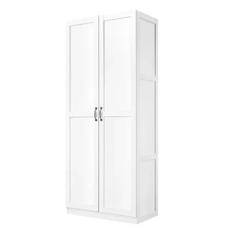 Set of 2 Hopkins Modern 4 Shelf Storage Closets - Manhattan Comfort