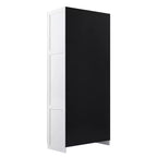 Set of 2 Hopkins Modern 4 Shelf Storage Closets - Manhattan Comfort