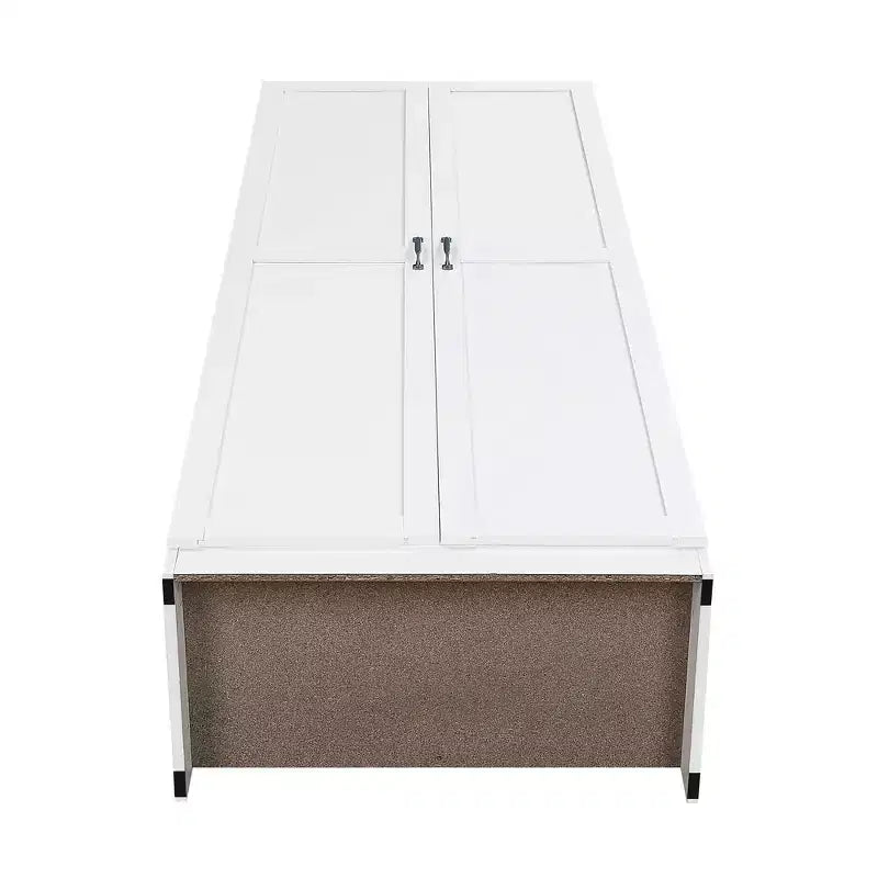 Set of 2 Hopkins Modern 4 Shelf Storage Closets - Manhattan Comfort