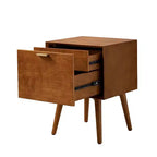 Set of 2 Doris 2 - Drawer end table with Built-In Outlets | HULALA HOME