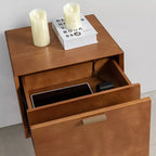 Set of 2 Doris 2 - Drawer end table with Built-In Outlets | HULALA HOME