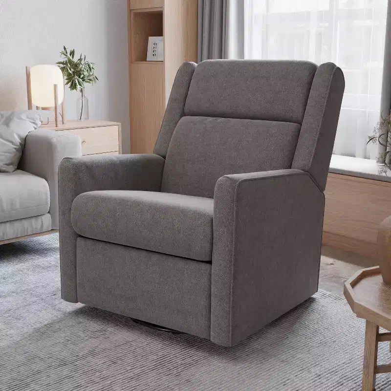 Merrick Lane 3-in-1 Traditional Manual Recliner Rocker Swivel Glider Chair