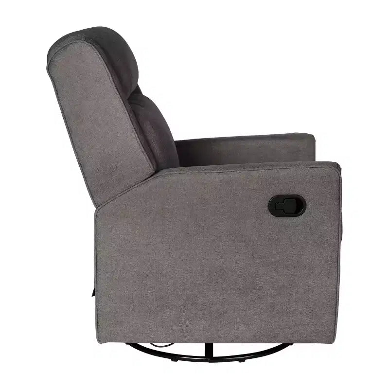 Merrick Lane 3-in-1 Traditional Manual Recliner Rocker Swivel Glider Chair
