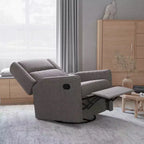 Merrick Lane 3-in-1 Traditional Manual Recliner Rocker Swivel Glider Chair