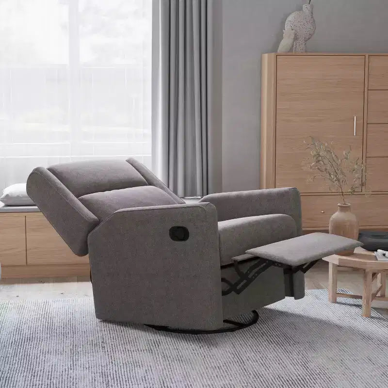 Merrick Lane 3-in-1 Traditional Manual Recliner Rocker Swivel Glider Chair