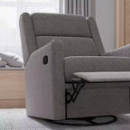 Merrick Lane 3-in-1 Traditional Manual Recliner Rocker Swivel Glider Chair