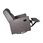 Merrick Lane 3-in-1 Traditional Manual Recliner Rocker Swivel Glider Chair