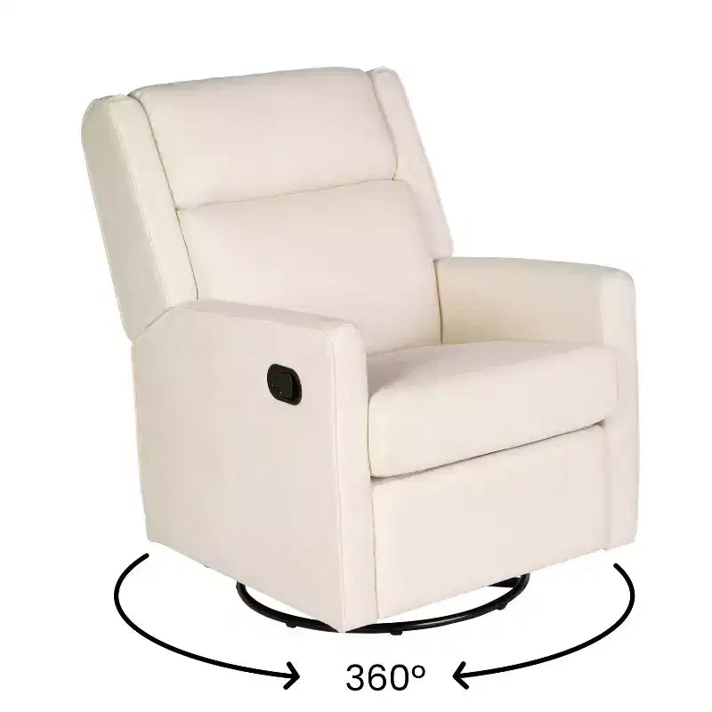 Merrick Lane 3-in-1 Traditional Manual Recliner Rocker Swivel Glider Chair
