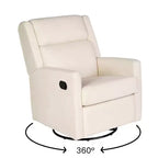Merrick Lane 3-in-1 Traditional Manual Recliner Rocker Swivel Glider Chair