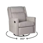 Merrick Lane 3-in-1 Traditional Manual Recliner Rocker Swivel Glider Chair