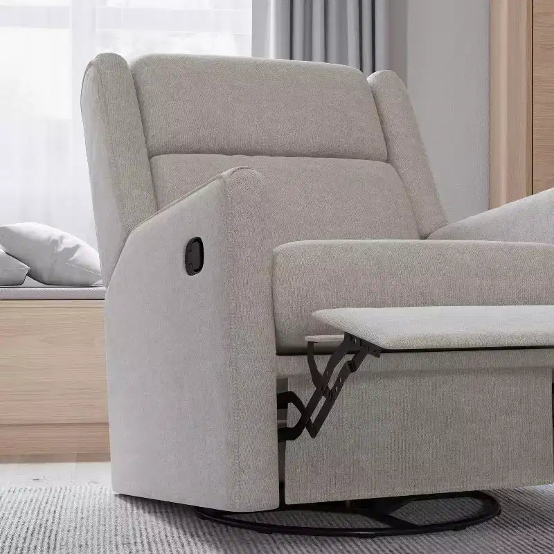Merrick Lane 3-in-1 Traditional Manual Recliner Rocker Swivel Glider Chair