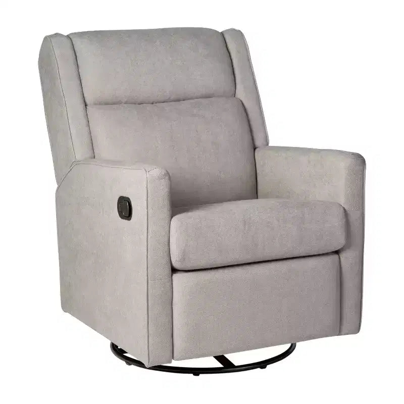 Merrick Lane 3-in-1 Traditional Manual Recliner Rocker Swivel Glider Chair