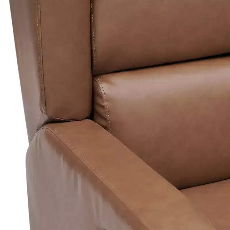 Emma and Oliver Manual Glider Rocker Recliner Chair with 360 Degree Swivel, Wingback Recliner Perfect for Living Room, Bedroom, or Nursery