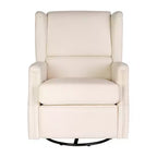Emma and Oliver Manual Glider Rocker Recliner Chair with 360 Degree Swivel, Wingback Recliner Perfect for Living Room, Bedroom, or Nursery