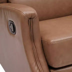 Emma and Oliver Manual Glider Rocker Recliner Chair with 360 Degree Swivel, Wingback Recliner Perfect for Living Room, Bedroom, or Nursery