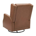 Emma and Oliver Manual Glider Rocker Recliner Chair with 360 Degree Swivel, Wingback Recliner Perfect for Living Room, Bedroom, or Nursery