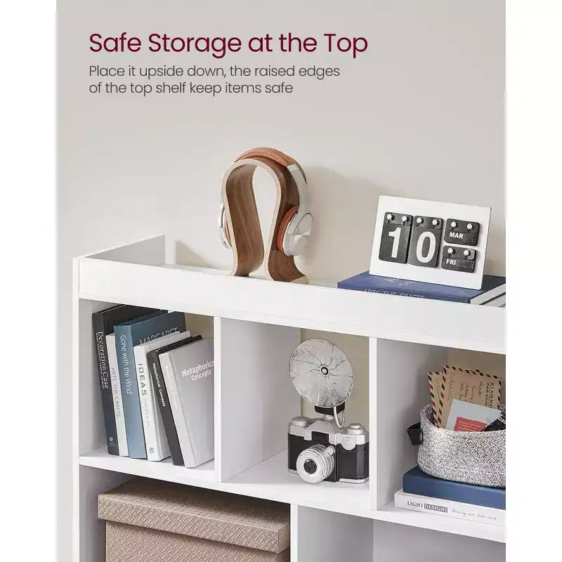 VASAGLE 8-Cube Bookcase Bookshelf Cube Storage Organizer Study Display Rack Storage Cabinet