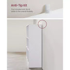 VASAGLE 8-Cube Bookcase Bookshelf Cube Storage Organizer Study Display Rack Storage Cabinet