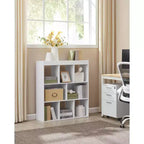 VASAGLE 8-Cube Bookcase Bookshelf Cube Storage Organizer Study Display Rack Storage Cabinet