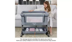 SereneLife 3-in-1 Portable Baby Crib - Adjustable Height, Removable Bassinet, and Swing Crib for Newborns & Toddlers