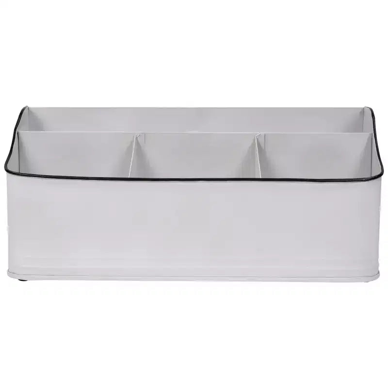 Northlight 14.25 White Rectangular Kitchen Utensil Storage Holder