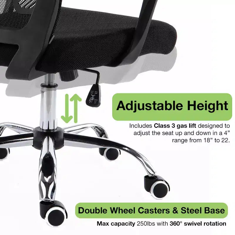 Sedia da ufficio Mid-Back Modern Home Zuna