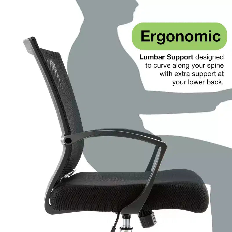 Sedia da ufficio Mid-Back Modern Home Zuna