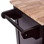 Costway Carrello da Cucina su Ruote, Isola, Carrello Portautensili con Armadietto per Carichi Pesanti