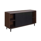 Duane 59.05 Modern 7 Shelf Ribbed Sideboard - Manhattan Comfort